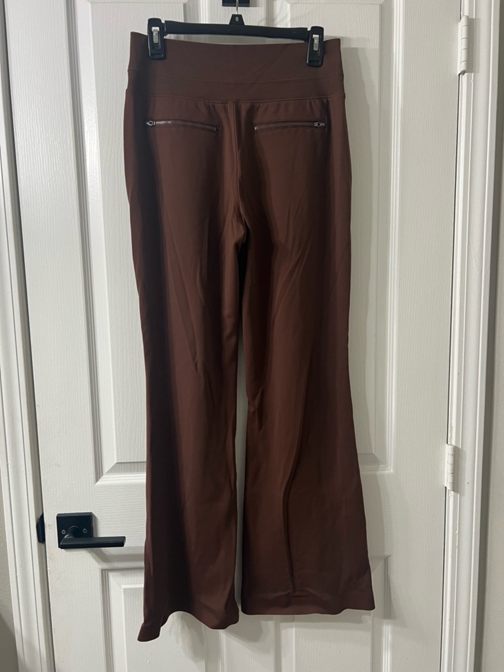 Athleta Venice High Rise Track Chocolate Brown Active Pants - Picture 5 of 7